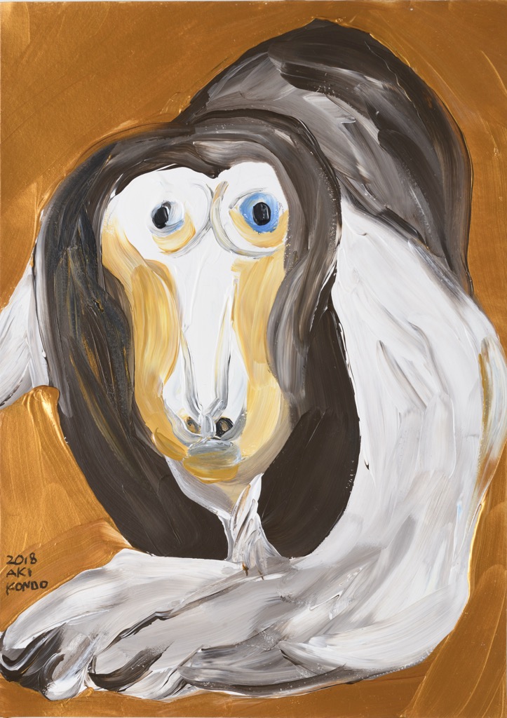 待つ犬